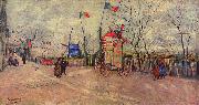 Vincent Van Gogh Strabenszene auf dem Montmartre painting